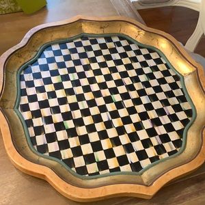 Mackenzie Childs Courtley Check Serving Tray